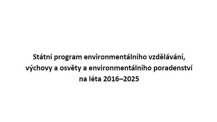 Státní program EVVO a EP na léta 2016-2025